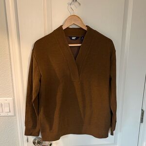 Lands' End Ottoman Shawl Collar Pullover